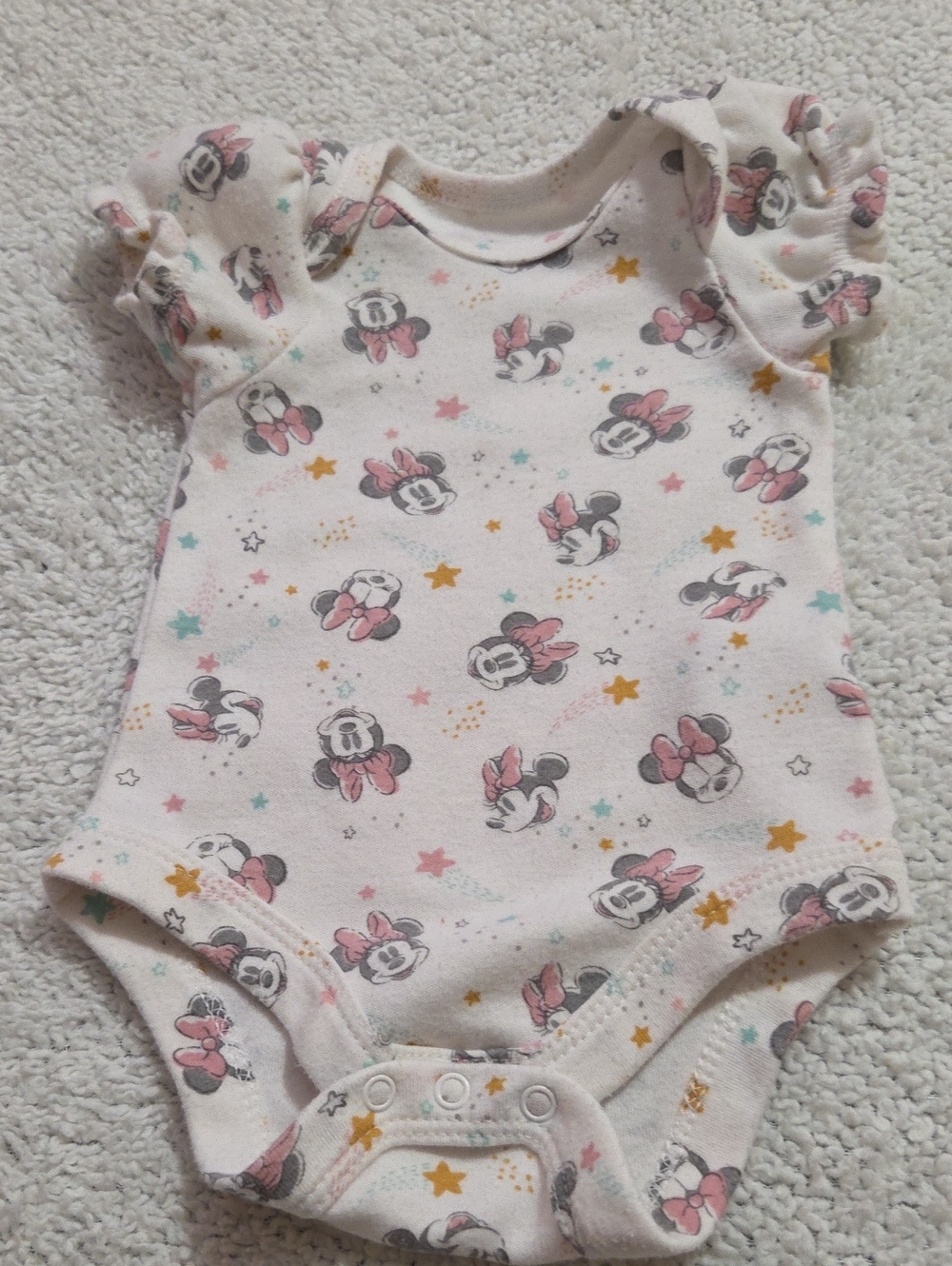 DISNEY BABY MINNIE MOUSE ONESIE